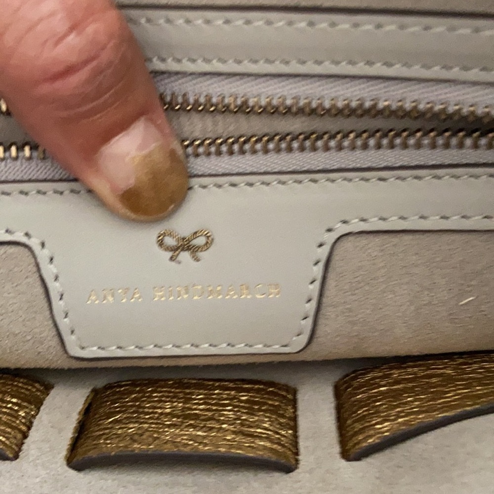 Anya hindmarch glitter gold zipper clutch - Picture 5 of 10